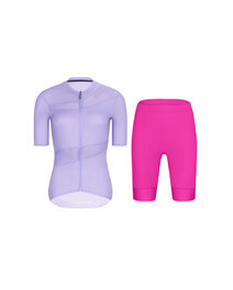 RIVANELLE Kurzarm Radtrikot und Shorts - GLAMOR - Cyclamen/Lila